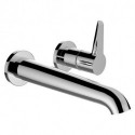 Mitigeur lavabo à encastrer 2 trous VAL, saillie 180 mm, pour Simibox 2 points chromé LAUFEN
