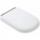 Abattant WC CALLA avec couvercle, charnières chromées, blanc IDEAL STANDARD