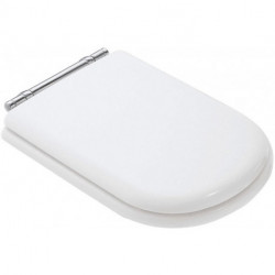 Abattant WC CALLA avec couvercle, charnières chromées, blanc IDEAL STANDARD