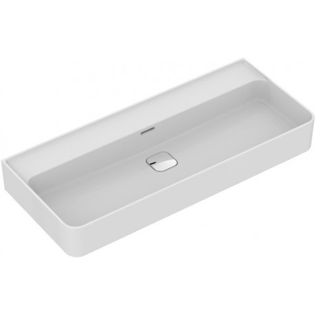 Lavabo STRADA II sans trou pour robinetterie 1000 x 430 x 170 mm blanc IDEAL STANDARD