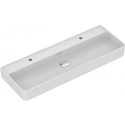 Lavabo STRADA II 2 trous robinetterie, dessous poncé 1200 x 430 x 170 mm blanc IDEAL STANDARD