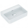 Lavabo STRADA II sans trou pour robinetterie, dessous poncé 600 x 430 x 170 mm blanc IDEAL STANDARD