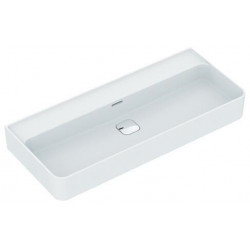 Lavabo STRADA II sans trou pour robinetterie, dessous poncé 1000 x 430 x 170 mm blanc IDEAL STANDARD