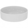 Vasque pour lavabo CONCA 450x450x110mm, ronde blanche sans trou pour robinet, sans trop-plein IDEAL STANDARD