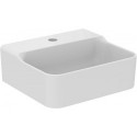 Lave-mains CONCA 400x350x165mm, sablé blanc 1 trou robinet, sans trop-plein IDEAL STANDARD