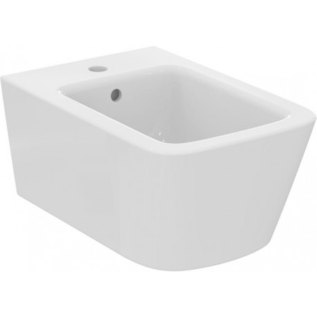 Bidet mural BLEND SQUARE 360x540x250mm blanc 1 trou robinetterie IDEAL STANDARD