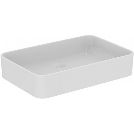 Vasque pour lavabo CONCA 600x400x110mm blanc avec IdealPlus, sans trou pour robinet, sans trop-plein IDEAL STANDARD