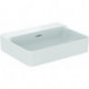 Lavabo CONCA 600x450x165mm blanc sans trou pour robinetterie, avec trop-plein IDEAL STANDARD