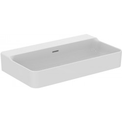 Lavabo CONCA 800x450x165mm blanc avec IdealPlus sans trou pour robinet, avec trop-plein IDEAL STANDARD