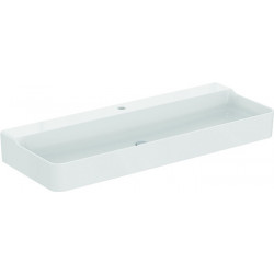 Lavabo CONCA 1200x450x165mm blanc 1 trou pour robinet, sans trop-plein IDEAL STANDARD