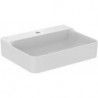 Lavabo CONCA 600x450x165mm, sablé blanc avec trou pour robinet IdealPlus 1, sans trop-plein IDEAL STANDARD