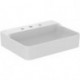 Lavabo CONCA 600x450x165mm, poncé blanc avec robinetterie IdealPlus 3, sans trop-plein IDEAL STANDARD