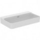 Lavabo CONCA 800x450x165mm, sablé blanc avec IdealPlus sans trou pour robinet, avec trop-plein IDEAL STANDARD