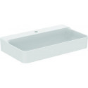 Lavabo CONCA 800x450x165mm, sablé blanc avec trou robinet IdealPlus 1, sans trop-plein IDEAL STANDARD