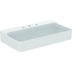 Lavabo CONCA 800x450x165mm, poncé blanc avec robinetterie IdealPlus 3, sans trop-plein IDEAL STANDARD