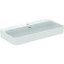 Lavabo CONCA 1000x450x165mm, sablé blanc avec trou robinet IdealPlus 1 avec trop-plein IDEAL STANDARD