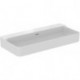 Lavabo CONCA 1000x450x165mm, sablé blanc avec IdealPlus sans trou pour robinetterie, avec trop-plein IDEAL STANDARD