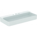 Lavabo CONCA 1000x450x165mm, poncé blanc avec robinetterie IdealPlus 3, sans trop-plein IDEAL STANDARD