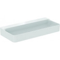 Lavabo CONCA 1000x450x165mm, poncé blanc avec IdealPlus, sans trou pour robinet, sans trop-plein IDEAL STANDARD