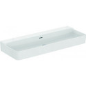 Lavabo CONCA 1200x450x165mm blanc avec IdealPlus sans trou pour robinet, avec trop-plein IDEAL STANDARD