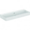 Lavabo CONCA 1200x450x165mm blanc avec IdealPlus sans trou pour robinet, avec trop-plein IDEAL STANDARD