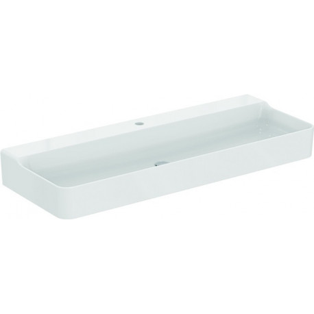 Lavabo CONCA 1200x450x165mm blanc avec trou robinet IdealPlus 1, sans trop-plein IDEAL STANDARD