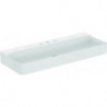 Lavabo CONCA 1200x450x165mm blanc avec robinetterie IdealPlus 3, sans trop-plein IDEAL STANDARD