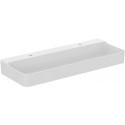 Lavabo CONCA 1200x450x165mm blanc avec robinetterie IdealPlus 2, sans trop-plein IDEAL STANDARD
