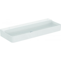 Lavabo CONCA 1200x450x165mm blanc avec IdealPlus, sans trou pour robinet, sans trop-plein IDEAL STANDARD