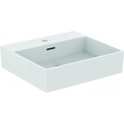Lavabo EXTRA 500x450x150mm blanc avec trou pour robinet IdealPlus 1 avec trop-plein IDEAL STANDARD