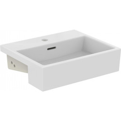 Lavabo semi-encastré EXTRA 500x420x145mm blanc 1 trou robinetterie, avec trop-plein IDEAL STANDARD