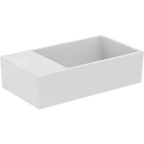 Lave-mains EXTRA 450x250x150mm blanc avec IdealPlus ou HL, avec trop-plein, étagère à gauche IDEAL STANDARD