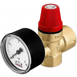 Soupape de sécurité à membrane 1/2 pouce m Manometer 3.0 bar