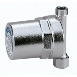 Clapet anti coups bélier laiton chroméé Ecrou union 3/8 IT x 3/8 AG Caleffi