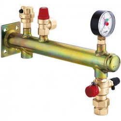 Groupe de raccordement de cuve Fixcal 335 acier, 3/4 pouce x 3 bar avec raccord rapide jusqu'à 20 kw CALEFFI