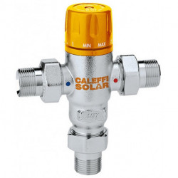 Mélangeur solaire Thermostat pour des températures d'entrée jusqu'à 100 Gr 3/4 pouce Caleffi
