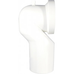 Coude de vidange IDS TONIC 90Gr. blanc coudé