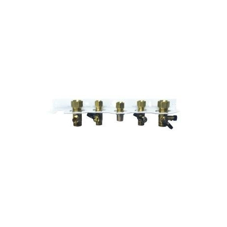 Rail de raccordement ecoGAS 30/36 kW, 45/36 kW, avec raccord gaz DN 20 MHG