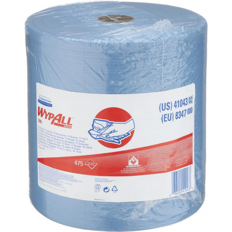 WypAll X80 lingettes grand rouleau / acierbleu