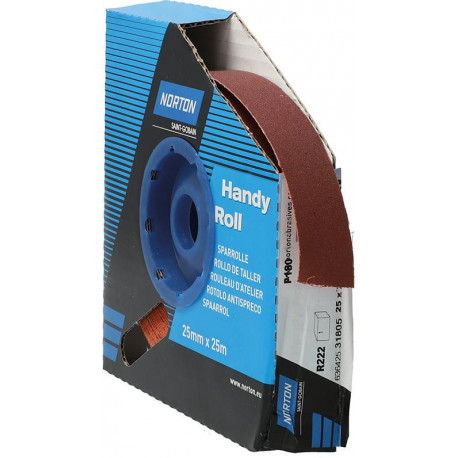 Rouleau abrasif R222 25mmx25m P180