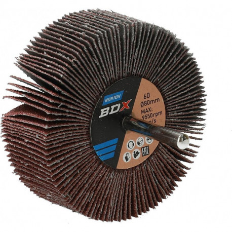 Disque à lamelle sur tige R207Plus 80x30x6 P60 (Par 10)