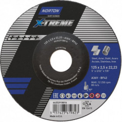 Disque à tronçonner X-Treme 125x25 T42