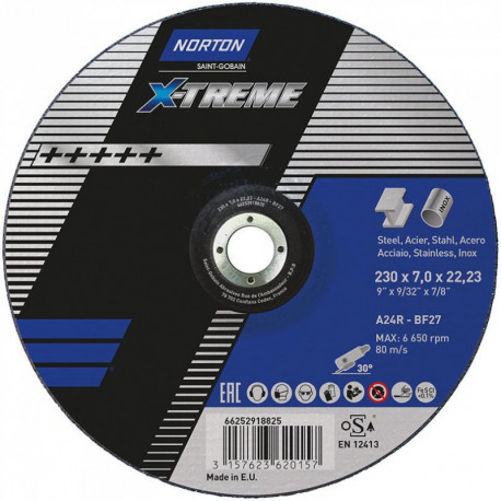 Disque de coupe X-Treme 230x70 T27
