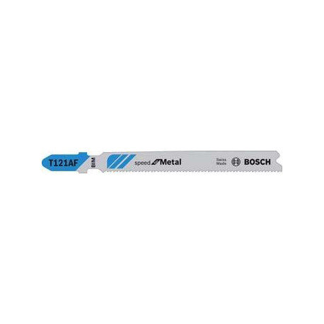 Lame de scie sauteuse T 121 AF Pack a 25 unité Bosch