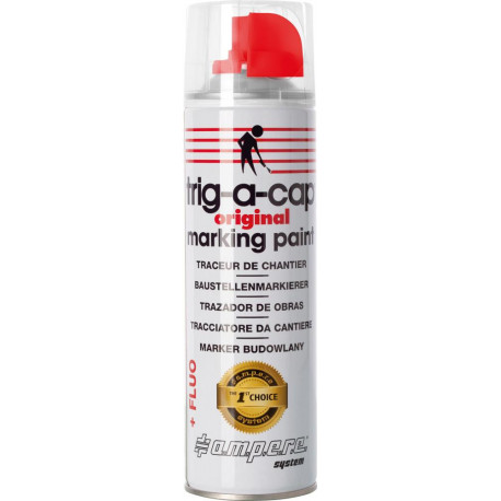 Spray de marquage de chantier t-a-c 500ml rouge fluo (Par 12)