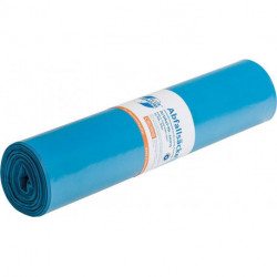 Sac poubelle 120 l bleu LDPE 