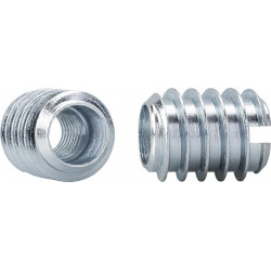 Écrou à visser avec fente DIN 7965 zn avec fentes M 6 x 12 x 12 (Par 1000)