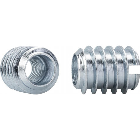 Écrou à visser avec fente DIN 7965 zn avec fentes M 6 x 12 x 12 (Par 1000)