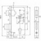 Serrure de rechange PZW 4 douilles mandrin 55 pour tube 30