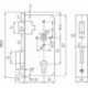 Serrure de remplacement PZW 4 douilles mandrin 55 pour tube 40